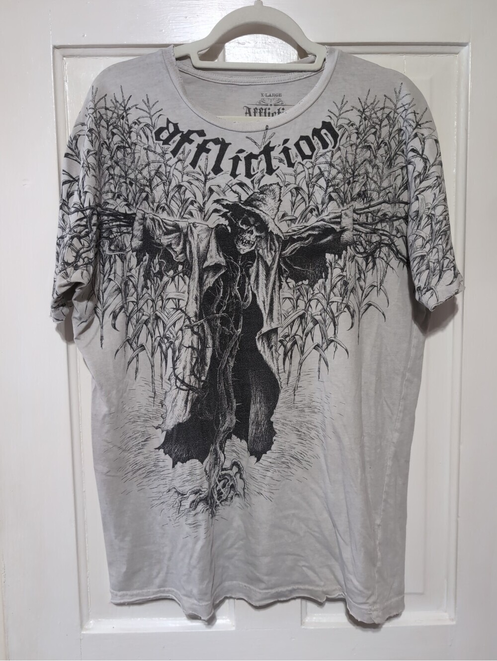 Vintage Affliction x Korn Signature Series Scarecrow T-Shirt Y2K Men's XL(1601)F